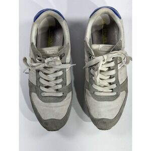 Versace Jeans Sneakers Men EU 44 US‎ 10.5 Beige Suede Mesh Designer Shoes